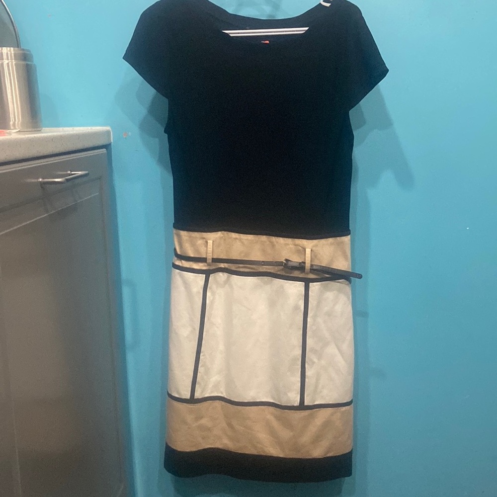 Chetta B Colour block vintage dress, size 12